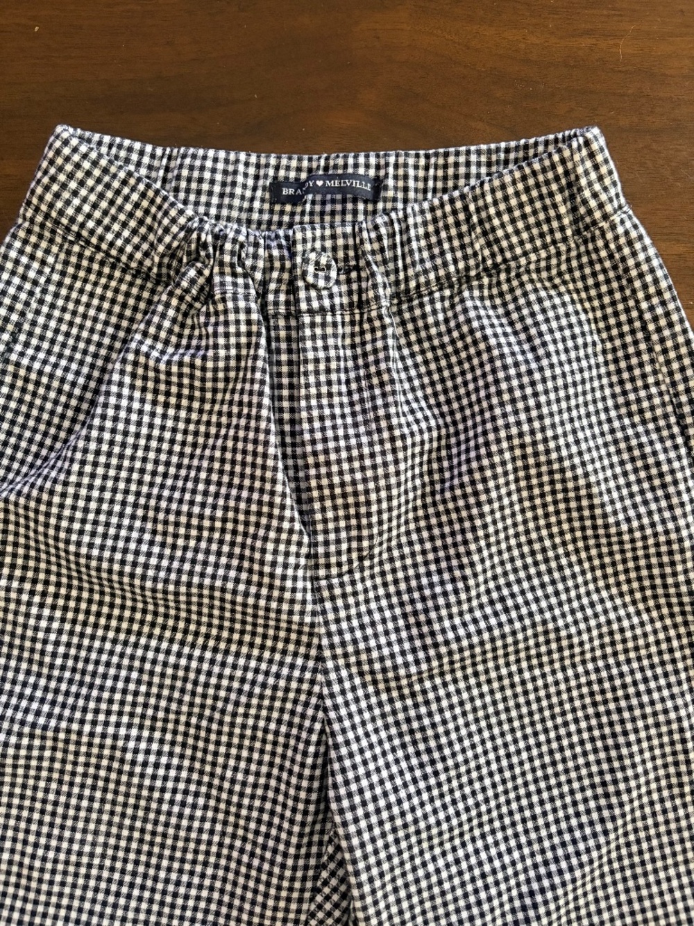 Brandy Melville Cropped Gingham Pants